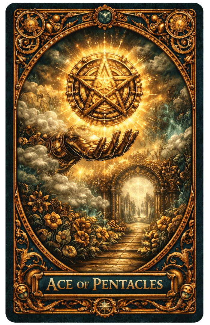 Ace of Pentacles tarot card