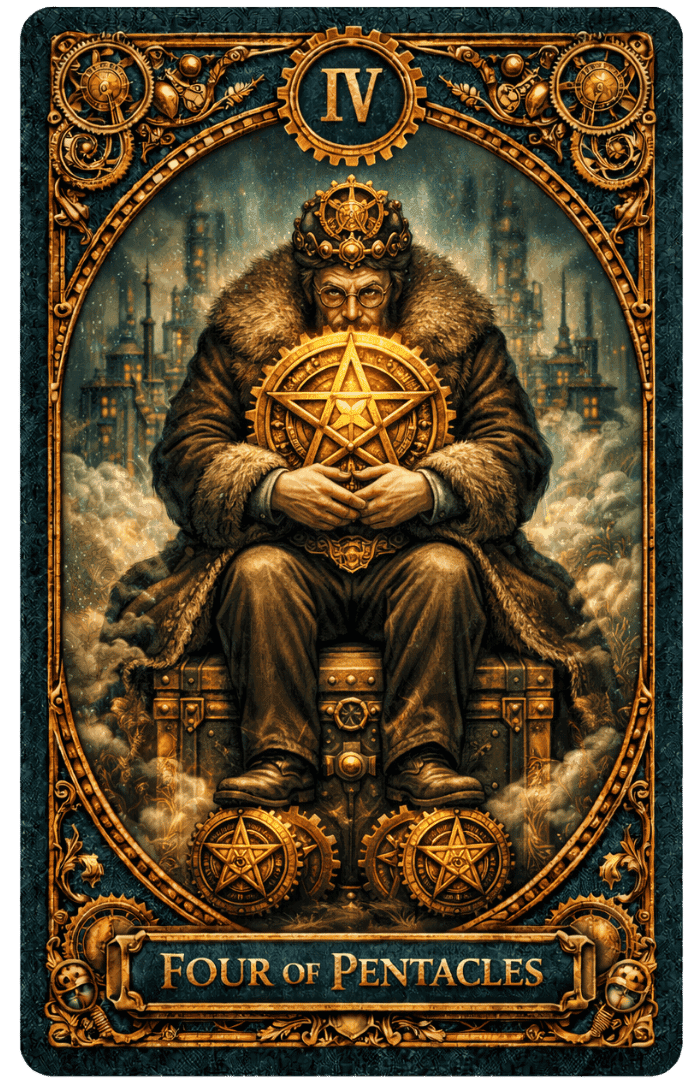Four of Pentacles tarot card