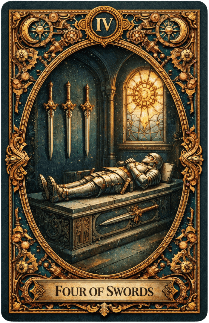 Four of Swords tarot card