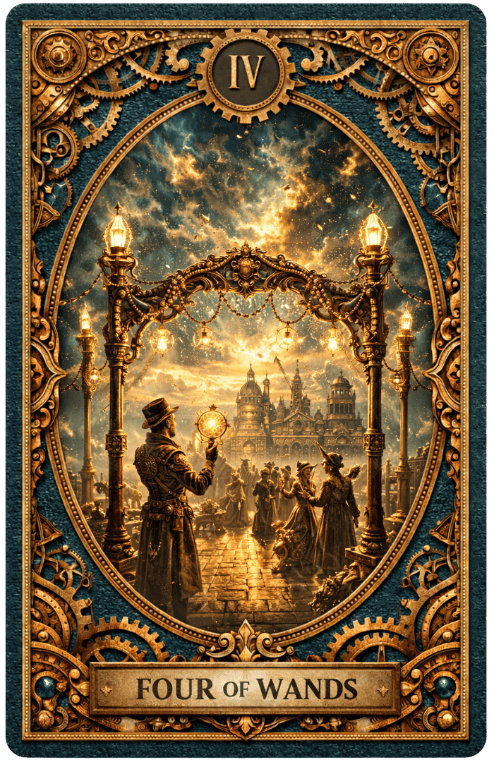 Four of Wands tarot card