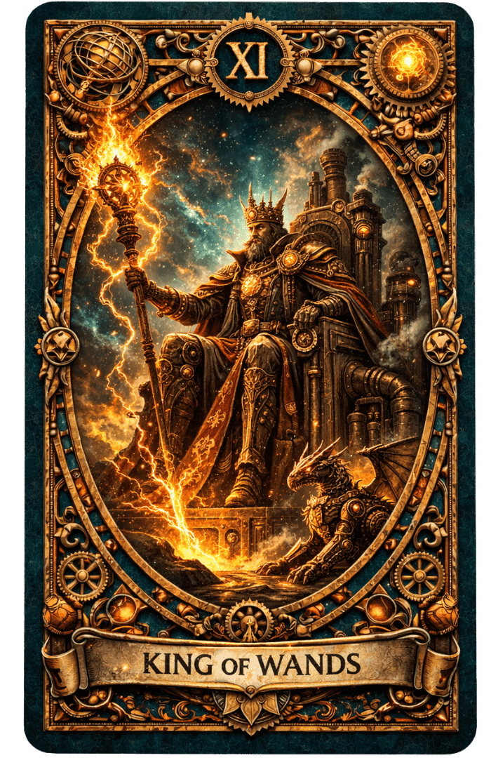 King of Wands tarot card