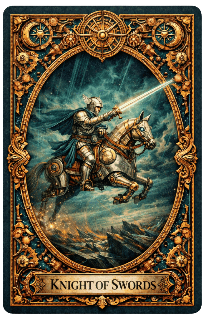 Knight of Swords tarot card