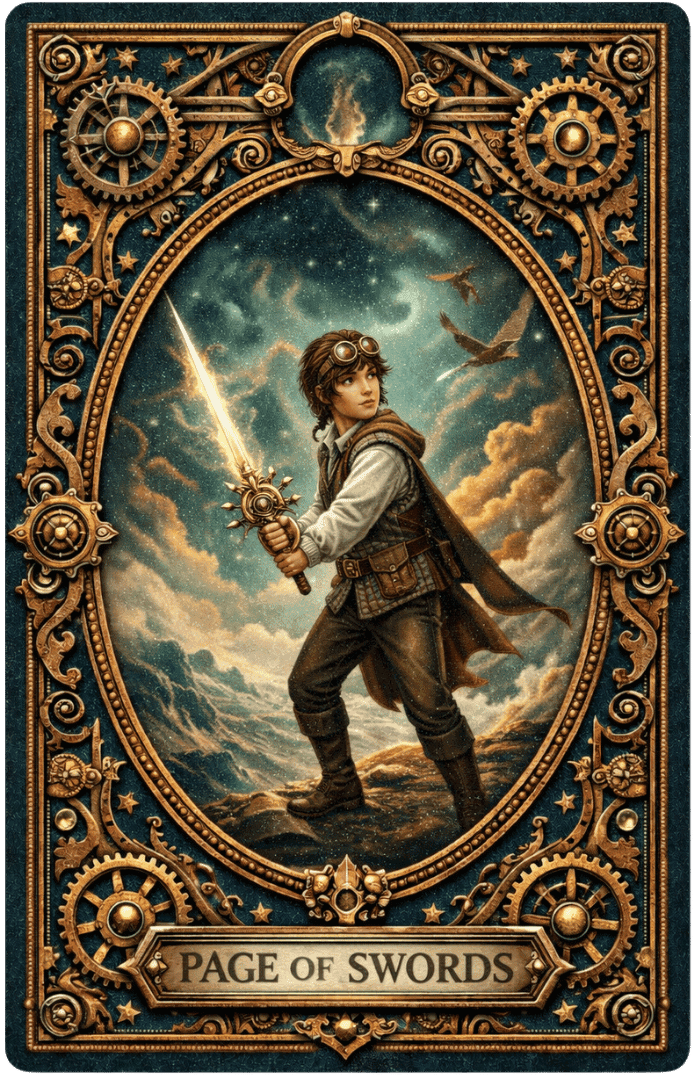 Page of Swords tarot card
