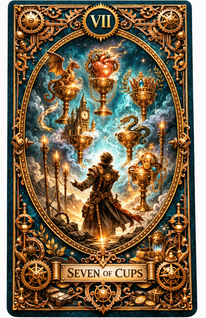 Seven of Cups tarot card