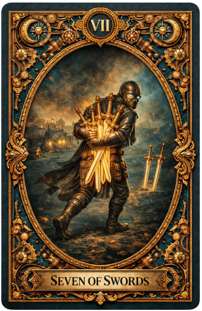 Seven of Swords tarot card