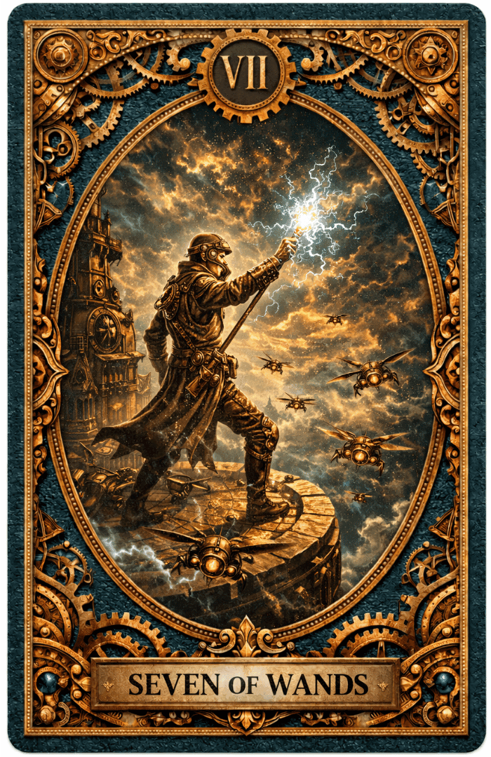 Seven of Wands tarot card