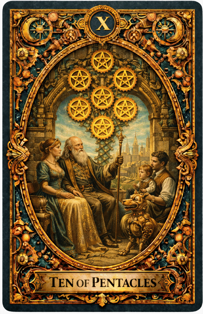 Ten of Pentacles tarot card