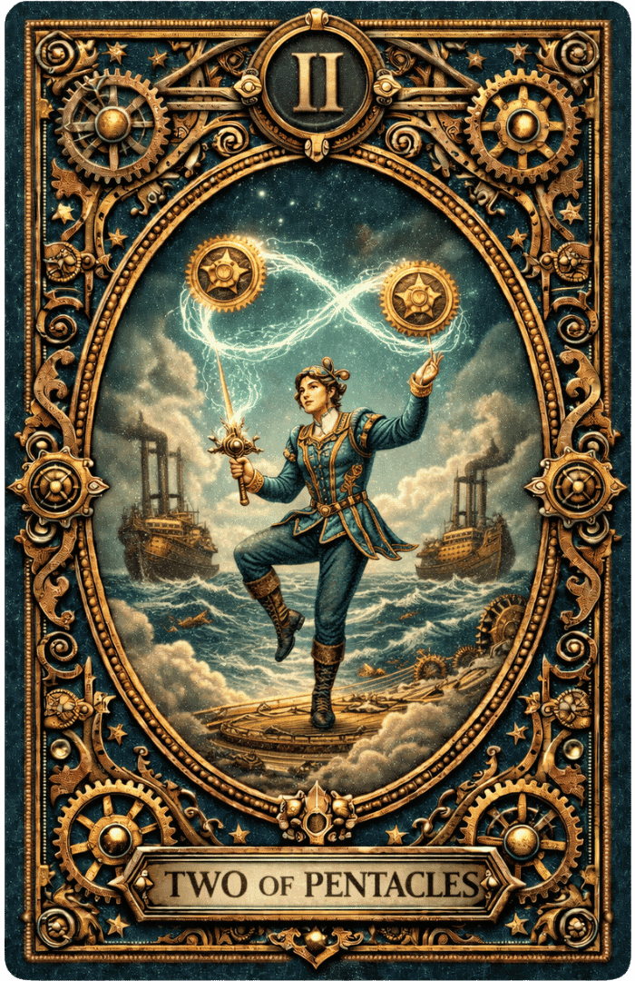 Two of Pentacles tarot card